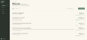 Collection Tracker interface